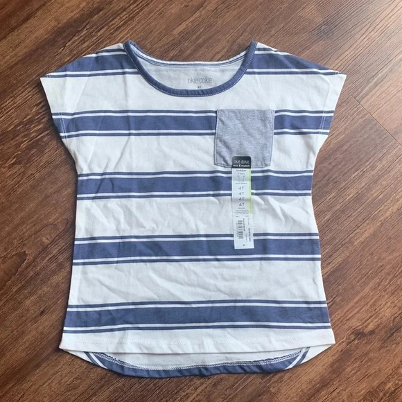 Okie Dokie Toddler Boys Striped Tee Shirt 4T - Picture 1 of 5